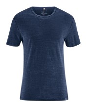 T-shirt pur chanvre bleu marine