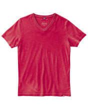 T-shirt chanvre coton bio homme couleur rouge
