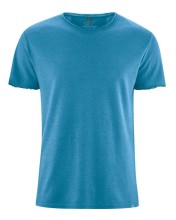 T-shirt chanvre coton bio hempage bleu