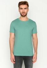 T-shirt coton bio couleur turquoise