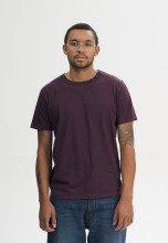 T-shirt couleur prune pour homme - coton biologique
