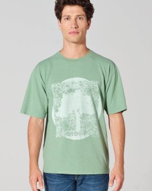 T-shirt écologique imprimé arbre en chanvre et coton bio