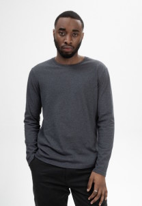 T-shirt coton bio manches longues homme
