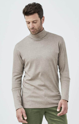 Col roulé homme en coton biologique