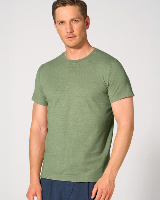 T-shirt ajusté homme en chanvre et coton bio écologique