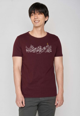 T-shirt coton bio imprimé original homme