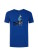 T-shirt coton bio bleu pour homme avec imprimé original
