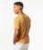 T-shirt coton bio lin jaune homme