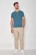 T-shirt bleu coton bio homme