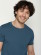 T-shirt en coton biologique pour homme couleur bleue