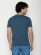 T-shirt en coton biologique pour homme couleur bleue