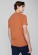 T-shirt orange en coton bio gots pour homme