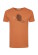 T-shirt orange imprimé castor en coton bio gots
