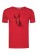 t-shirt coton bio rouge pour homme certifié GOTS