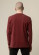 T-shirt rouge foncé en coton bio pour homme