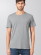 T-shirt chanvre coton bio homme gris