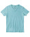 T-shirt chanvre coton bio homme col v turquoise