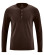 T-shirt manches longues marron homme en chanvre et coton bio