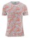 T-shirt chanvre coton bio à motifs orange