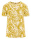 T-shirt chanvre coton bio homme motif jungle jaune