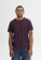 T-shirt couleur prune pour homme - coton biologique