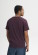 T-shirt homme en coton biologique couleur prune