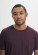 T-shirt homme en coton biologique couleur prune