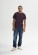T-shirt homme en coton biologique couleur prune