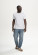 T-shirt coton bio blanc pour homme