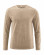 T-shirt manches longues beige pour homme en chanvre et coton bio