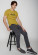 T-shirt coton bio homme couleur jaune