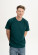 T-shirt homme coton bio couleur bleu vert