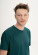T-shirt homme coton bio peigné couleur bleu vert