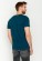 T-shirt coton bio homme couleur bleu vert