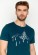 T-shirt homme en coton biologique imprimé montagne