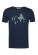 T-shirt coton bio bleu marine homme