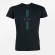 T-shirt noir en coton bio pour homme