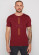 Tee shirt coton biologique homme couleur rouge bordeaux