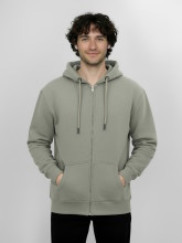 Veste à capuche en coton biologique pour homme