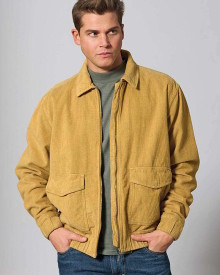 Blouson en velours de chanvre et coton bio homme