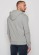 Sweat coton bio greenbomb gris clair vue de dos