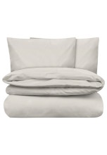 Parure de lit en percale de coton biologique à rayures