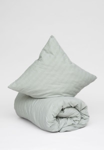 Housse de couette flanelle de coton biologique tons verts