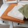 Serviette de toilette living crafts ocre