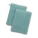 Gant de toilette en coton biologique bleu vert
